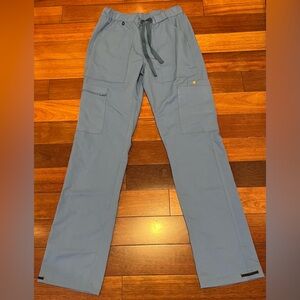 Unisex Figs XS Tela Cargo Scrub Pants Ceil Blue